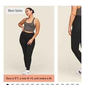 Girlfriend Collective black high-rise compressive legging